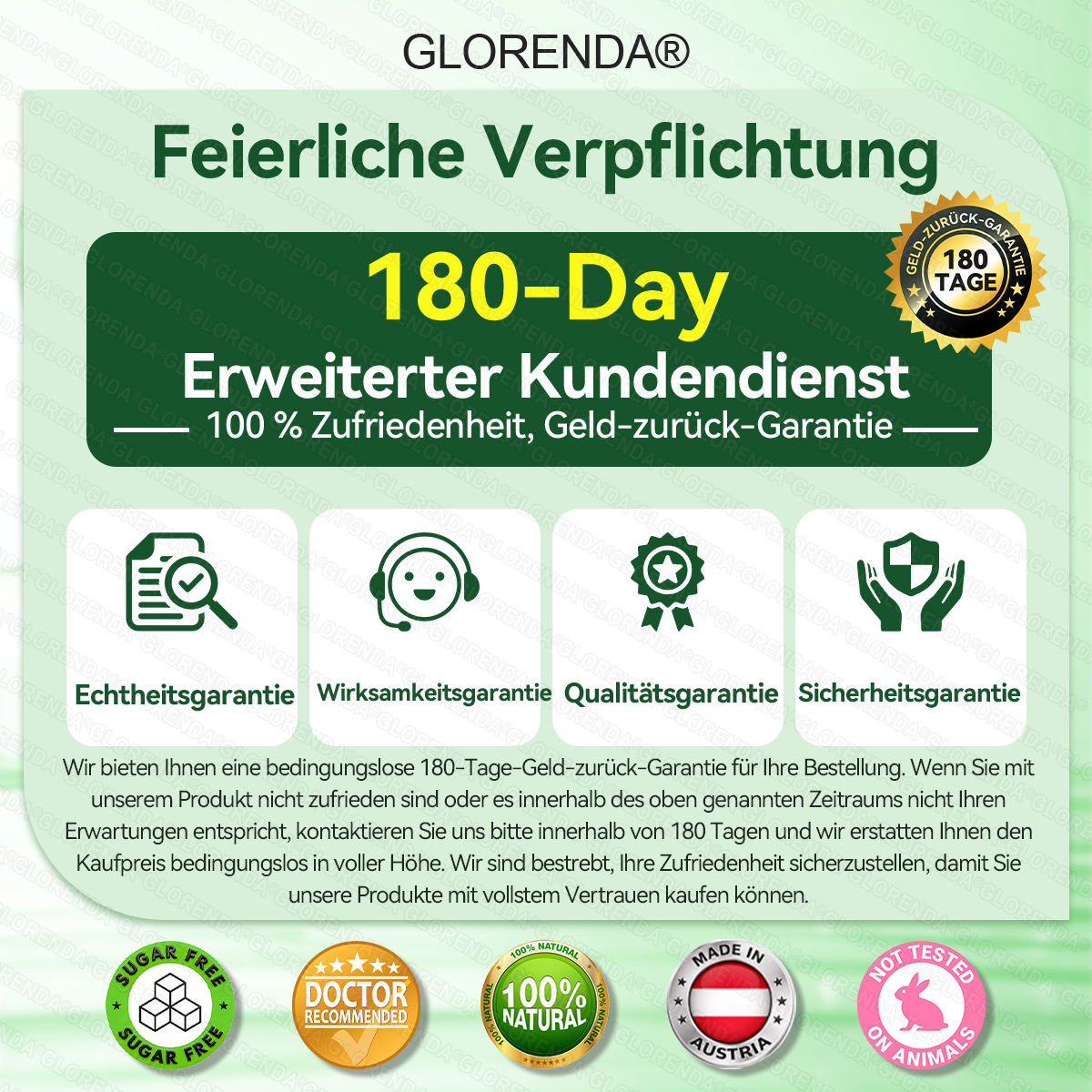 🔥🔥 Kaufen Sie mehr als 10 Packungen und sparen Sie 30%! GLORENDA® Mikronadel-Pflaster sind sicher und getestet. Mit 4–6 Packungen unterstützen Sie Gewichtsmanagement, Blutzuckerregulation, Verdauungsgesundheit und langanhaltende Energie!