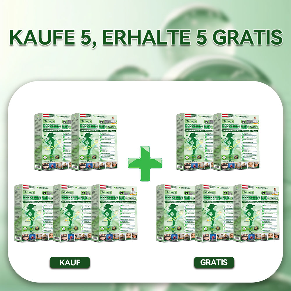 🔥🔥 Kaufen Sie mehr als 10 Packungen und sparen Sie 30%! GLORENDA® Mikronadel-Pflaster sind sicher und getestet. Mit 4–6 Packungen unterstützen Sie Gewichtsmanagement, Blutzuckerregulation, Verdauungsgesundheit und langanhaltende Energie!